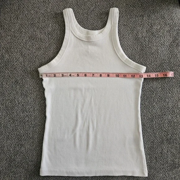 Lot of 3 Sleeveless Tank Tops Womens S Ribbed Crop Bundle Cotton Summer Basics - Picture 6 of 8